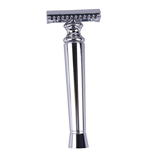 OFFIGAM Manueller Haarschneider Für Herren Robuster Rasierer Zur Bartpflege Klassisches Design Als Zum Vatertag Handrasur Für Präzise Trimmung Ohne Klinge Silber von OFFIGAM