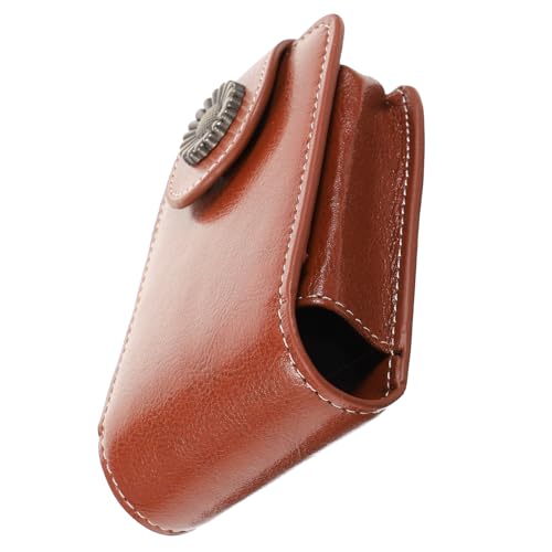 OFFIGAM Mini Lippenstift Etui mit Spiegel Tragbare Make Up Tasche für Damen Kosmetiktasche für Handtasche Robustes Lippenstift Organizer Täschchen mit Knopfverschluss Schminktäschchen von OFFIGAM