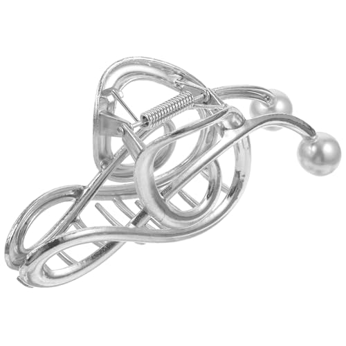 OFFIGAM Haarspange Für Damen Mit Perlen Und Musiknoten-design Aus Metall Für Sicheren Halt Elegant Für Verschiedene Anlässe von OFFIGAM