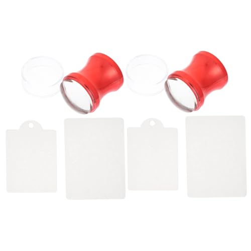 OFFIGAM Nail Art Silikon Stempelset Große Maniküre Stempel für Individuelles Nageldesign Einfach zu für Nagelstudios und Zuhause Vielseitig Einsetzbar von OFFIGAM