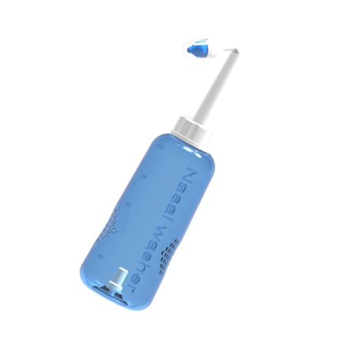OFFIGAM 500 ml Nasenspülflasche Nasenreiniger für Erwachsene und Kinder Kunststoff Nasendusche Leicht zu Bedienen Hygienische Nasenpflege von OFFIGAM