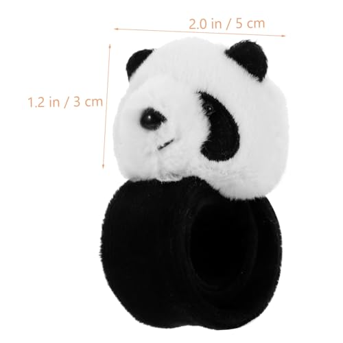 OFFIGAM Plüsch Panda Slap Armband Weiches Tiermotiv Schnapparmband Hautfreundlich Leicht Tragbar Für Party Mitgebsel von OFFIGAM