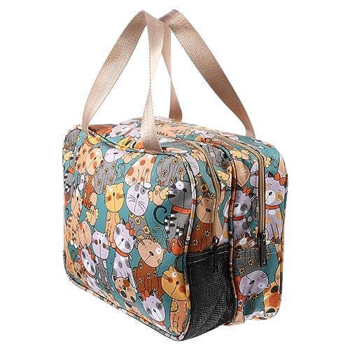 OFFIGAM Reisetasche Mit Reißverschluss Für Make-up Wasserdichter Organizer Für Kosmetiktasche Tragbarer Kulturbeutel Mit Griff Für Reiseaccessoires Und Persönliche Gegenstände von OFFIGAM