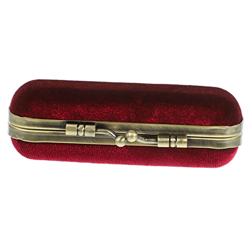 OFFIGAM Retro Lippenstiftetui mit Spiegel Tragbare Aufbewahrungsbox für Damen aus Strapazierfähigem für Handtasche für Tägliche Nutzung und Schützt Ihre Kosmetik von OFFIGAM