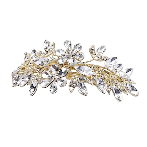 OFFIGAM Strass Blumen Haarspange Frühling Haarnadel Frauen Haar-accessoire Clip Schmuck von OFFIGAM
