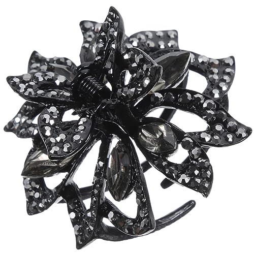OFFIGAM Haarklammer mit Strasssteinen für Damen Kleine Blumen Haarspangen Dekorative Haarklammern für Mädchen Rutschfeste Haarklammer für Hochzeiten und Feste von OFFIGAM