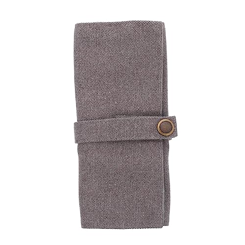 OFFIGAM Roll-up-federmäppchen Für Stifte Canvas-stifterolle Mit Festen Positionen Bleistift-Aufbewahrungstasche Zum Wickeln Roll-up-bleistifttasche Für Stifte Und Pinsel von OFFIGAM