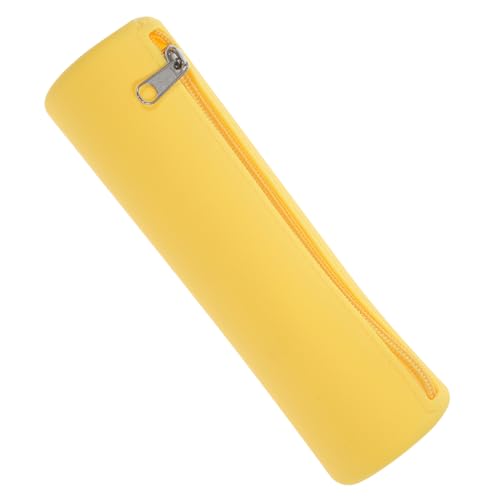 OFFIGAM Silikon Makeup Pinsel Organizer mit Reißverschluss Kompakte Kosmetiktasche für Damen Wasserabweisender Reise Pinselhalter Leichter Aufbewahrungsbeutel für Schminkpinsel Praktisch von OFFIGAM