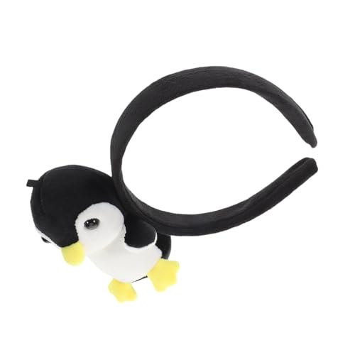 OFFIGAM Tierhaarband Pinguin Plüsch Stirnband Für Kinder Und Erwachsene Geburtstags Kopfbedeckung Party Requisiten Cosplay Zubehör Weich Und Bequem Für Verschiedene Kopfgrößen von OFFIGAM