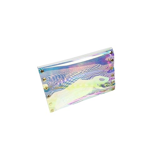 OFFIGAM Transparente PVC Umhängetasche für Damen Hologramm Clutch Handtasche Stilvolle Abendtasche für Arbeit Dating Freizeit Vielseitige Tragetasche für Kleine Essentials von OFFIGAM