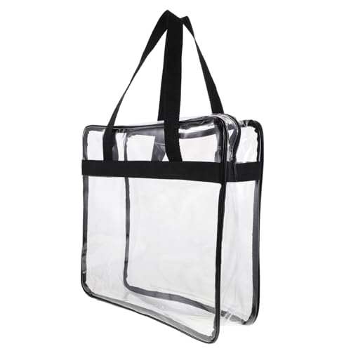 OFFIGAM Transparente PVC Waschtasche für Reisen Große Kapazität Kosmetik Aufbewahrungstasche Schwarz Leichte und Langlebige Handtasche für Damen und Herren von OFFIGAM