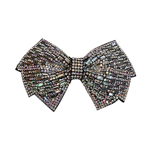 OFFIGAM Rhinestone Haarklammer Mit Schleifen-design Elegante Friseur-haarspange Für Damen Strass-verzierung Haaraccessoire Für Besondere Anlässe Und Alltägliche Styles von OFFIGAM