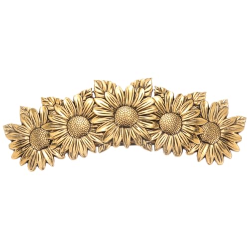 OFFIGAM Vintage Sonnenblumen-haarspange Für Frauen Stilvolle Haarklammer Für Dickes Und Normales Haar Für Alltag Und Besondere Anlässe Retro-design in Antikem Gold von OFFIGAM