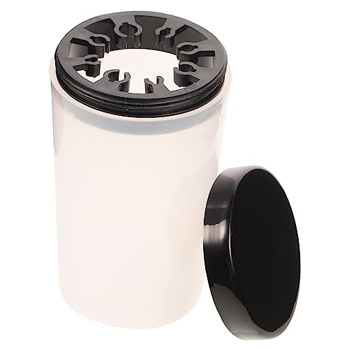 OFFIGAM Glas-stiftwaschbecher Stiftwascheimer Aus Kunststoff Geschnitzter Stiftwaschbecher Tragbarer Stiftbecher Tasse Für Künstler Wiederverwendbar Umweltfreundlich von OFFIGAM