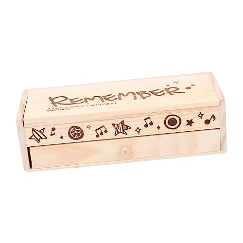 OFFSCH 1 Satz Tafel Federmäppchen Schreibwarenetui Für Stifte Stiftbehälter Stifte + Bleistift Bleistift-Organizer Marker- Große Stifttaschen Hölzern von OFFSCH