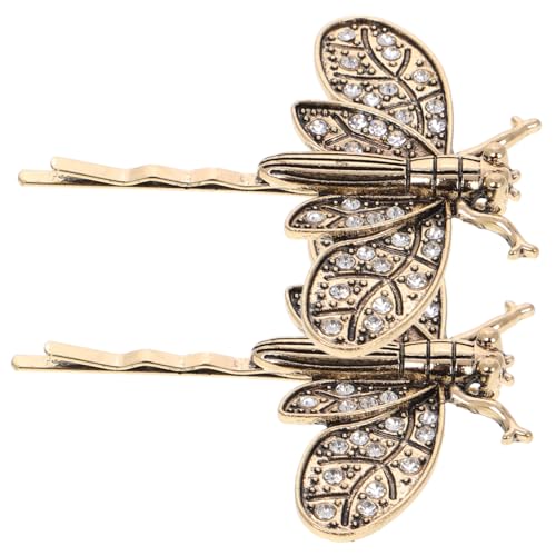OFFSCH 2stücke Haarnadeln Libellen-haarspange Retro Haar Zubehör Dekorative Haar Pins Für Mädchen Spange Partyzubehör von OFFSCH