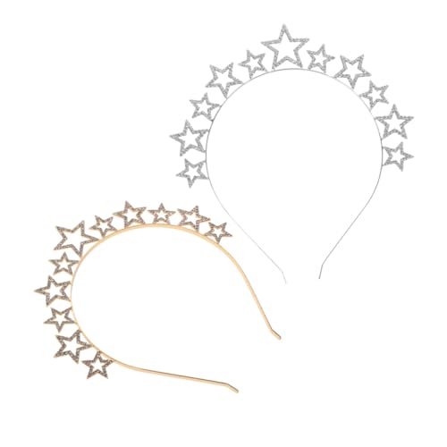 OFFSCH 2er Satz Stern-stirnbänder Für Damen Party-haarband Mit Strass Kopfschmuck Für Geburtstag Abschlussball Hochzeit Haar-accessoire Für Frauen von OFFSCH