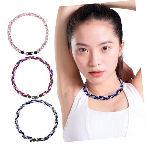 OFFSCH 3 Stück Teiliges Geflochtenes Baseball Sporthalskette Strapazierfähigem Seil Vielseitig für Männer für Baseball Fans Verschiedenen Farben Erhältlich von OFFSCH