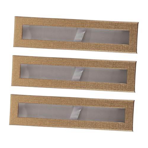 OFFSCH 3 Stück Transparente Stiftbox Teilig Stiftaufbewahrung mit Fenster Einfache Verpackung für Füller Kugelschreiber und Bleistifte für Bürobedarf und Feierlichkeiten von OFFSCH