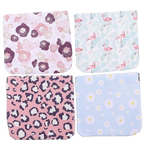 OFFSCH 4stücke Kosmetik Organizer Tasche Damen Kleine Kosmetiktasche Mini Make up Tasche Ohne Reißverschluss von OFFSCH