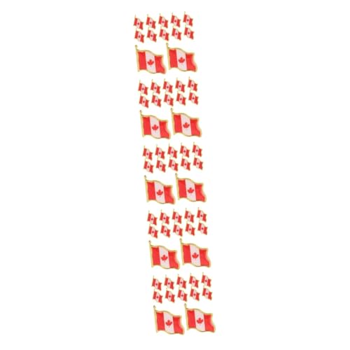 OFFSCH 5 Sätze Flaggenbrosche Ahornblatt Brosche Ahornblatt Anstecker Flaggen Anstecker Aufnäher Oh Kanadische Flagge Anstecknadel Brosche Anstecker Herren 25 Stück * 5 von OFFSCH