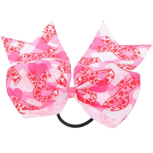 OFFSCH Elegantes Rotes Haarband Mit Schleife Elastisches Haarband Hohe Elastizität Haargummi Für Mädchen Haarschleifen- Modisches Haar-accessoire von OFFSCH