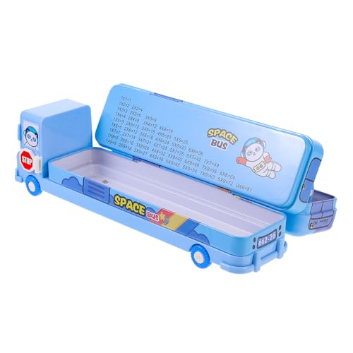 OFFSCH Federmäppchen Bleistiftbox Cartoon Metall Aufbewahrungsbox Schreibwaren Große Kapazität Platz Für Stifte Lineale von OFFSCH