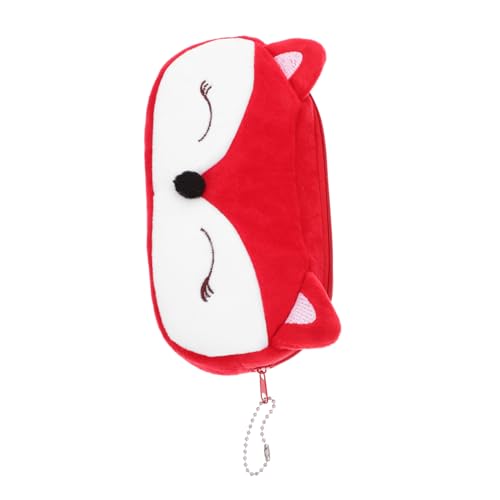 OFFSCH Federmäppchen Mit Reißverschluss Plüsch-stifttasche Für Kinder Süße Cartoon-schreibwarentasche Großes Fassungsvermögen Bequemer Plüschstoff von OFFSCH