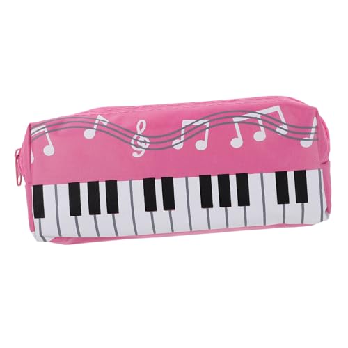 OFFSCH Federmäppchen mit Klavier-Tastatur-Motiv Canvas Stifteetui Praktische Einlagige Stiftetasche für Tiefe Viereckige Form Modisches Dunkelrosa Design Leichter Zugriff Schreibwaren OFFSCH Federmäppchen mit Klavier-Tastatur-Motiv Canvas Stifteetui Praktische Einlagige Stiftetasche für Tiefe Viereckige Form Modisches Dunkelrosa Design Leichter Zugriff Schreibwaren von OFFSCH