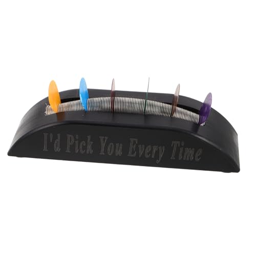 OFFSCH Guitar Picks Halter PVC Schwarz Federklammer Sicherer Bass Pick Organizer Für Akustik Zubehör OFFSCH Guitar Picks Halter PVC Schwarz Federklammer Sicherer Bass Pick Organizer Für Akustik Zubehör von OFFSCH