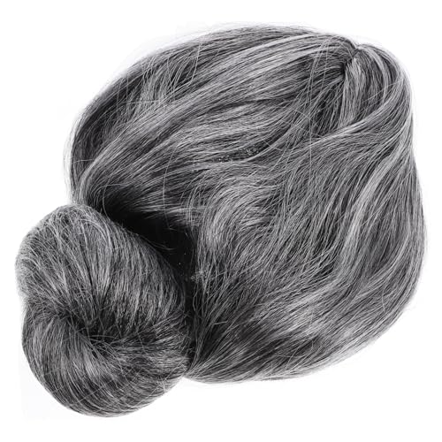 OFFSCH Kurze Graue Oma-perücke Für Damen Lockige Synthetische Haarperücke Für Halloween-party Und Kostümveranstaltungen von OFFSCH