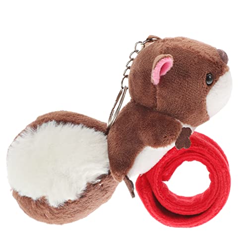 OFFSCH Slap Armband Eichhörnchen Kuscheliges Tierarmband Einfach Anzulegen als Party Rucksackanhänger und Spielpreis Braun Großer Sicher und Langlebig von OFFSCH