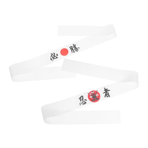 OFFSCH 2stücke Japanisches Ninja-karate-stirnband Dekoratives Koch-accessoire Strapazierfähig Atmungsaktiv Für Männer Und Frauen Zum Sport Und Kochen von OFFSCH