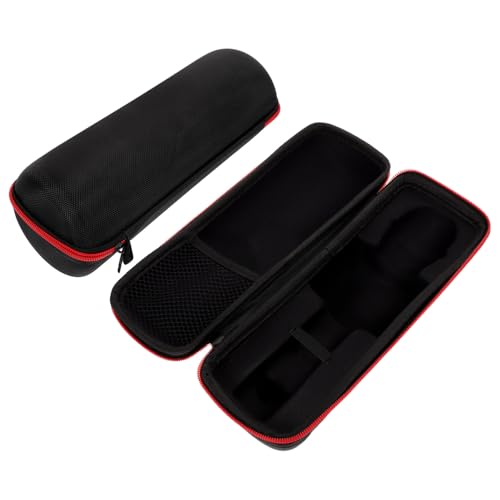 OFFSCH Stoßfester Wireless Mikrofon Aufbewahrungskoffer mit Anti-Drop Schutz Mikrofonfach Organizer für Batterien und Kabel Leicht und Tragbar für Aufnahme und Präsentationen von OFFSCH