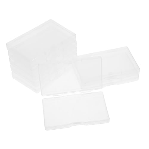 OFFSCH Transparente Kunststoff Karten Aufbewahrungsbox Satz Für Spielkarten Visitenkarten Mit Klappdeckel Behälter von OFFSCH