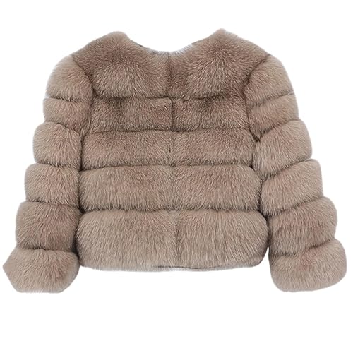 OFTBUY Echt Fuchs Pelz Mantel Winter Jacke Frauen Natürliche Waschbären Pelz Oansatz Hülse Mit Drei Vierteln Dicke Warme Oberbekleidung Streetwear Neue von OFTBUY