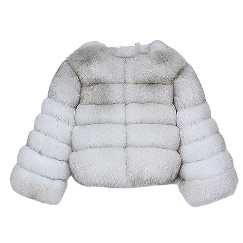 OFTBUY Echt Fuchs Pelz Mantel Winter Jacke Frauen Natürliche Waschbären Pelz Oansatz Hülse Mit Drei Vierteln Dicke Warme Oberbekleidung Streetwear Neue von OFTBUY