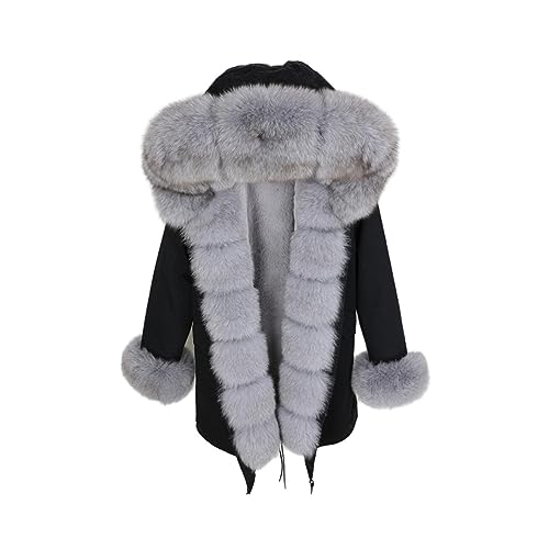 OFTBUY Echt Pelzmantel Wasserdichte Winter Jacke Frauen Lange Parka Natürliche Waschbär Fell Kapuze Kaninchen Pelz Liner Streetwear Neue von OFTBUY