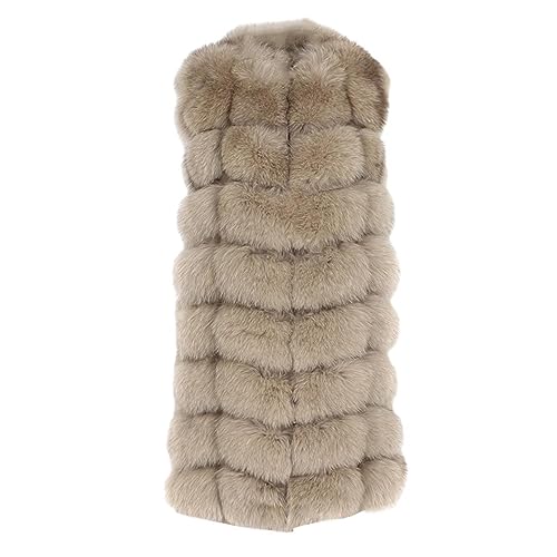 OFTBUY Frühling Echt Fox Pelz Weste Frauen Ärmellose Winter Jacke Gilet Natürliche Pelzmantel Weste Weste Dicke Warme Streetwear von OFTBUY