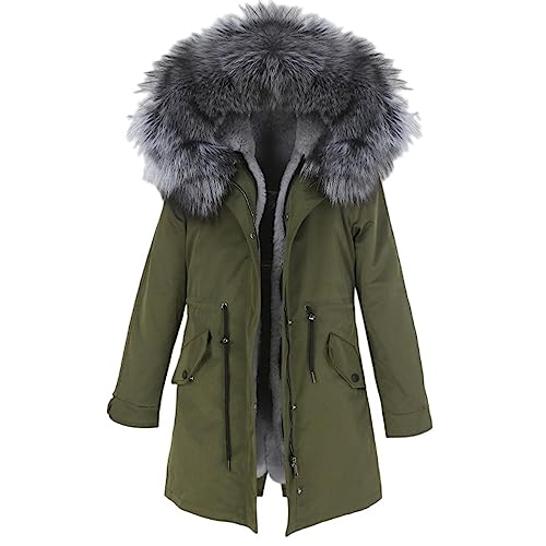 OFTBUY Wasserdichte Frauen Lange Parka Natürliche Waschbär Fuchs Pelz Kragen Kapuze Echtpelz Mantel Winter Jacke Frauen Marke Luxus Korea Neue von OFTBUY