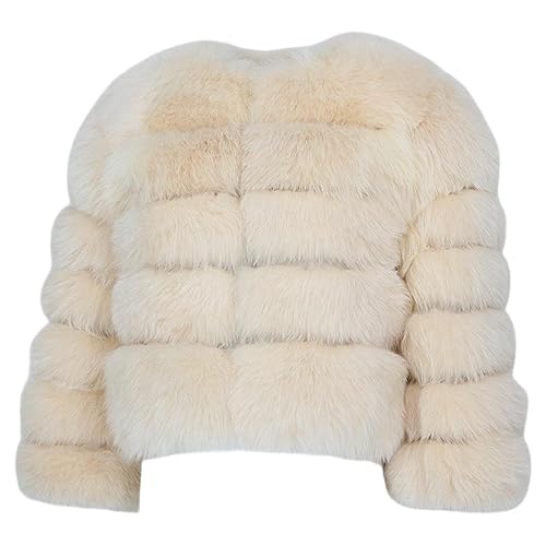 OFTBUY Winter Jacke Frauen Echt Fox Pelzmantel Natürliche Fuchs Pelz Oberbekleidung Oansatz Hülse Mit Drei Vierteln Dicke Warme Neue von OFTBUY