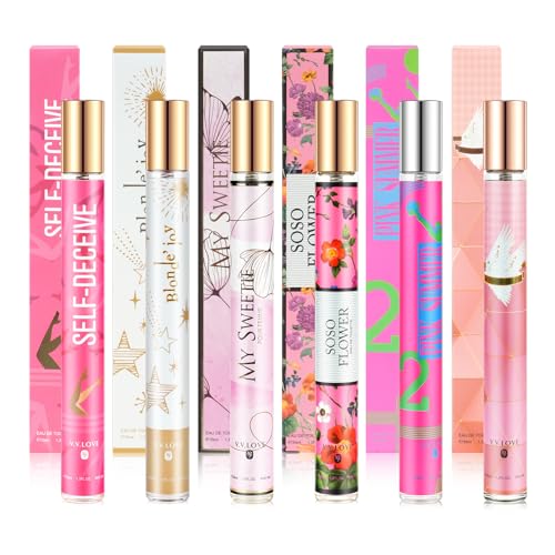 Premium Parfüm Geschenkset für Frauen – 6 x 35ml Eau de parfum Tragbarer Damendüfte Parfum Öl Langanhaltender Duft Unterstreicht Ihren Charme von OFUN