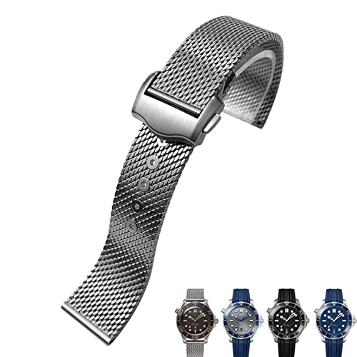 OFWAX 20mm Titan Stahl Uhrenarmband Mesh Faltschließe Uhrenarmband Für Omega Seamaster 007 Für Männer Armband OFWAX 20mm Titan Stahl Uhrenarmband Mesh Faltschließe Uhrenarmband Für Omega Seamaster 007 Für Männer Armband von OFWAX