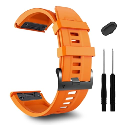 OFWAX 26 mm Uhrenarmband für Garmin Fenix 7X Pro Epix Pro 51 mm Fenix 6X Uhrenarmband Fenix 5X Plus Silikon-Armband Fenix 6X Pro Descent MK2i MK3i 51 mm Smartwatch-Armband, Einheitsgröße, Achat OFWAX 26 mm Uhrenarmband für Garmin Fenix 7X Pro Epix Pro 51 mm Fenix 6X Uhrenarmband Fenix 5X Plus Silikon-Armband Fenix 6X Pro Descent MK2i MK3i 51 mm Smartwatch-Armband, Einheitsgröße, Achat von OFWAX