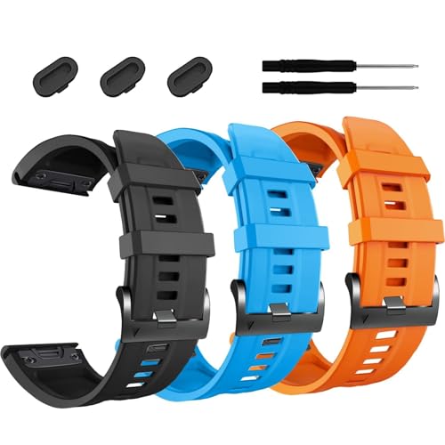 OFWAX 26 mm Uhrenarmband für Garmin Fenix 7X Pro Epix Pro 51 mm Fenix 6X Uhrenarmband Fenix 5X Plus Silikon-Armband Fenix 6X Pro Descent MK2i MK3i 51 mm Smartwatch-Armband, Einheitsgröße, Achat OFWAX 26 mm Uhrenarmband für Garmin Fenix 7X Pro Epix Pro 51 mm Fenix 6X Uhrenarmband Fenix 5X Plus Silikon-Armband Fenix 6X Pro Descent MK2i MK3i 51 mm Smartwatch-Armband, Einheitsgröße, Achat von OFWAX