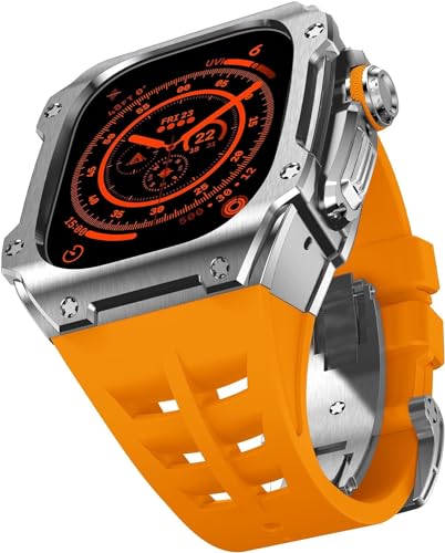 OFWAX 49 mm robustes Edelstahl-Gehäuse, Gummi-Uhrenarmband, Mod-Kit, für Apple Watch Ultra 2 Serie, Ersatzzubehör, For Ultra 49mm OFWAX 49 mm robustes Edelstahl-Gehäuse, Gummi-Uhrenarmband, Mod-Kit, für Apple Watch Ultra 2 Serie, Ersatzzubehör, For Ultra 49mm von OFWAX