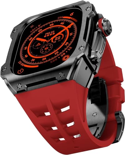 OFWAX 49 mm robustes Edelstahl-Gehäuse, Gummi-Uhrenarmband, Mod-Kit, für Apple Watch Ultra 2 Serie, Ersatzzubehör, For Ultra 49mm OFWAX 49 mm robustes Edelstahl-Gehäuse, Gummi-Uhrenarmband, Mod-Kit, für Apple Watch Ultra 2 Serie, Ersatzzubehör, For Ultra 49mm von OFWAX