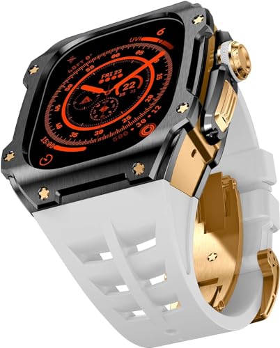 OFWAX 49 mm robustes Edelstahl-Gehäuse, Gummi-Uhrenarmband, Mod-Kit, für Apple Watch Ultra 2 Serie, Ersatzzubehör, For Ultra 49mm OFWAX 49 mm robustes Edelstahl-Gehäuse, Gummi-Uhrenarmband, Mod-Kit, für Apple Watch Ultra 2 Serie, Ersatzzubehör, For Ultra 49mm von OFWAX