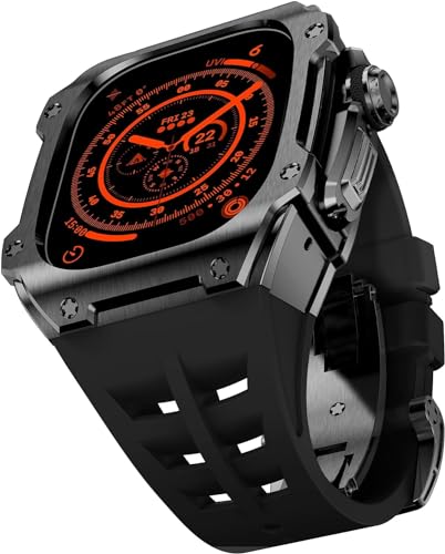 OFWAX 49 mm robustes Edelstahl-Gehäuse, Gummi-Uhrenarmband, Mod-Kit, für Apple Watch Ultra 2 Serie, Ersatzzubehör, For Ultra 49mm OFWAX 49 mm robustes Edelstahl-Gehäuse, Gummi-Uhrenarmband, Mod-Kit, für Apple Watch Ultra 2 Serie, Ersatzzubehör, For Ultra 49mm von OFWAX