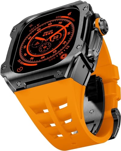 OFWAX 49 mm robustes Edelstahl-Gehäuse, Gummi-Uhrenarmband, Mod-Kit, für Apple Watch Ultra 2 Serie, Ersatzzubehör, For Ultra2 OFWAX 49 mm robustes Edelstahl-Gehäuse, Gummi-Uhrenarmband, Mod-Kit, für Apple Watch Ultra 2 Serie, Ersatzzubehör, For Ultra2 von OFWAX